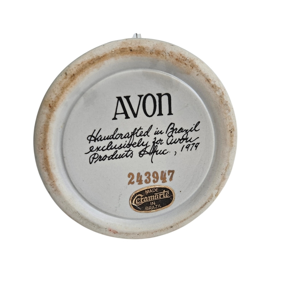 Avon Ceramic Lidded Beer Stein with Handcrafted Design - Picture 3 of 7